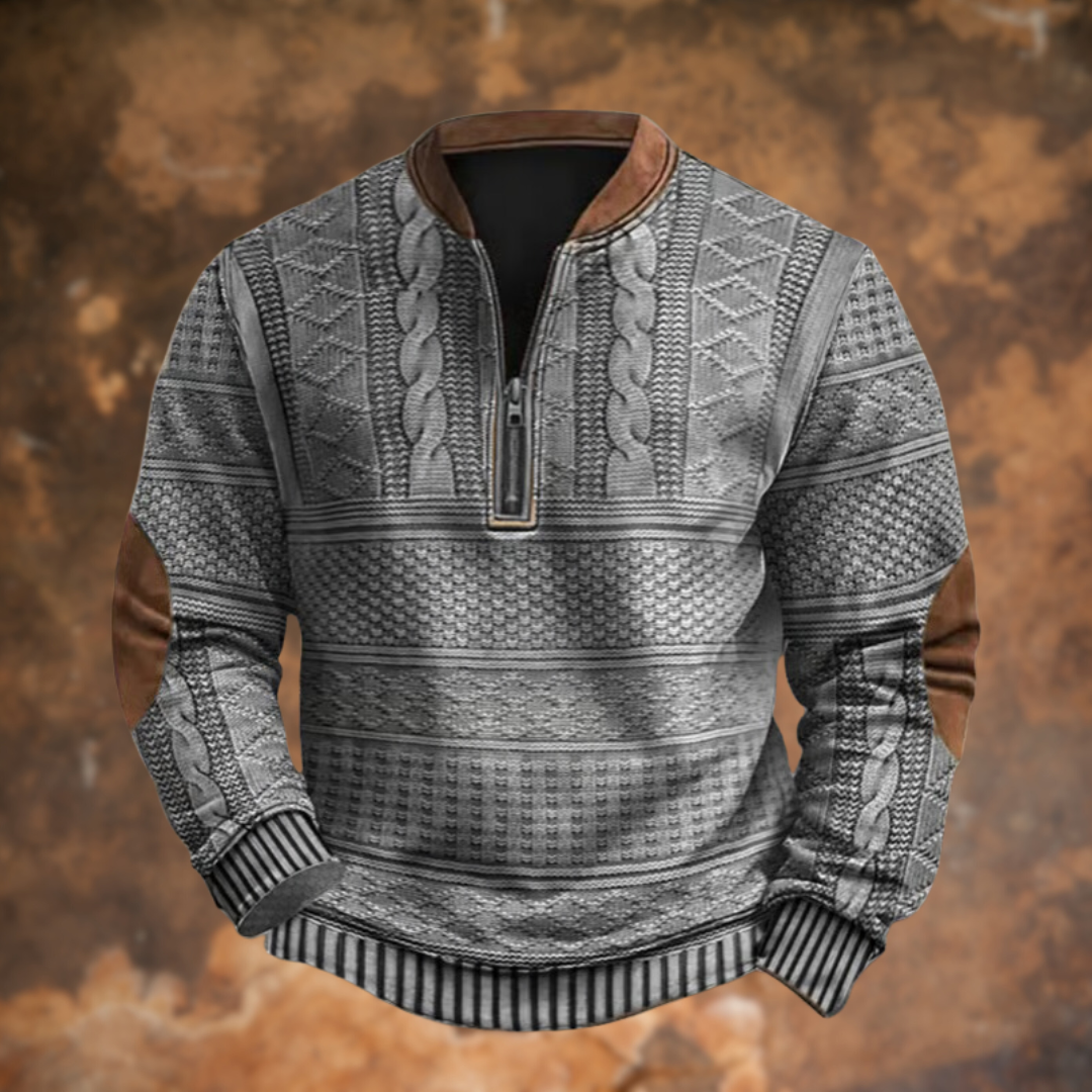 Mika München – Strickpullover mit Reißverschlussdetails