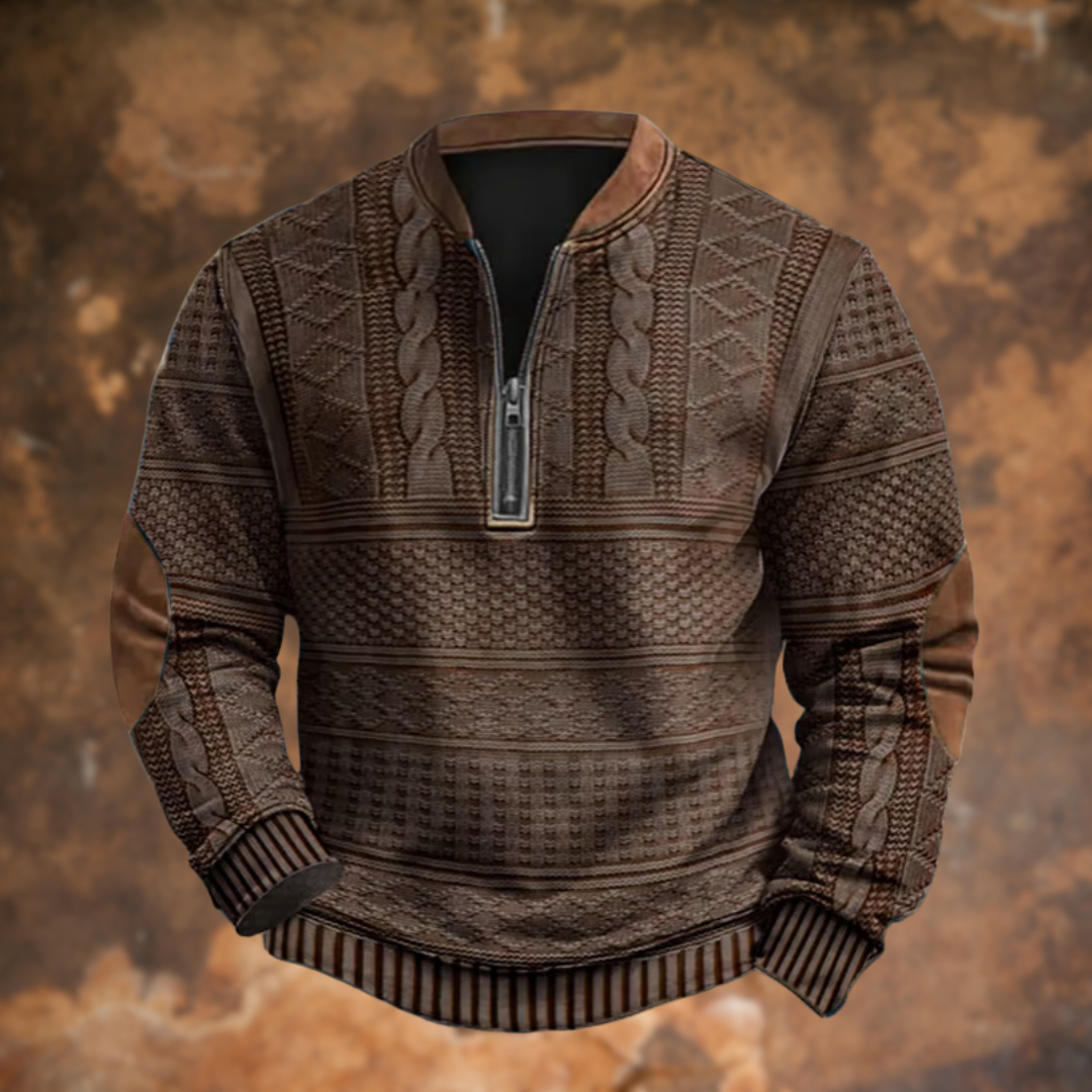 Mika München – Strickpullover mit Reißverschlussdetails